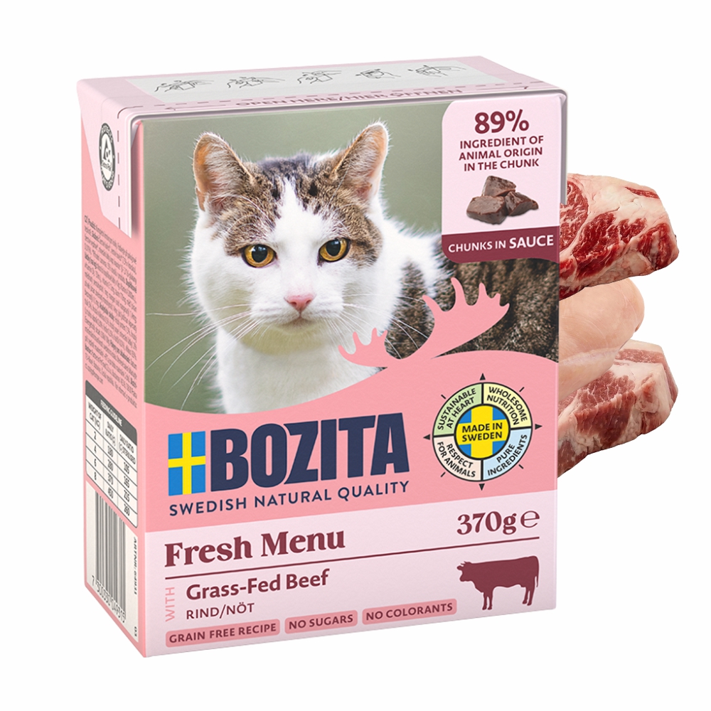 BOZITA dla kota kawałeczki w sosie z wołowiną 370g